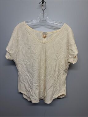 Vintage Zonda Nellis Cream Knit Oversized Blouse